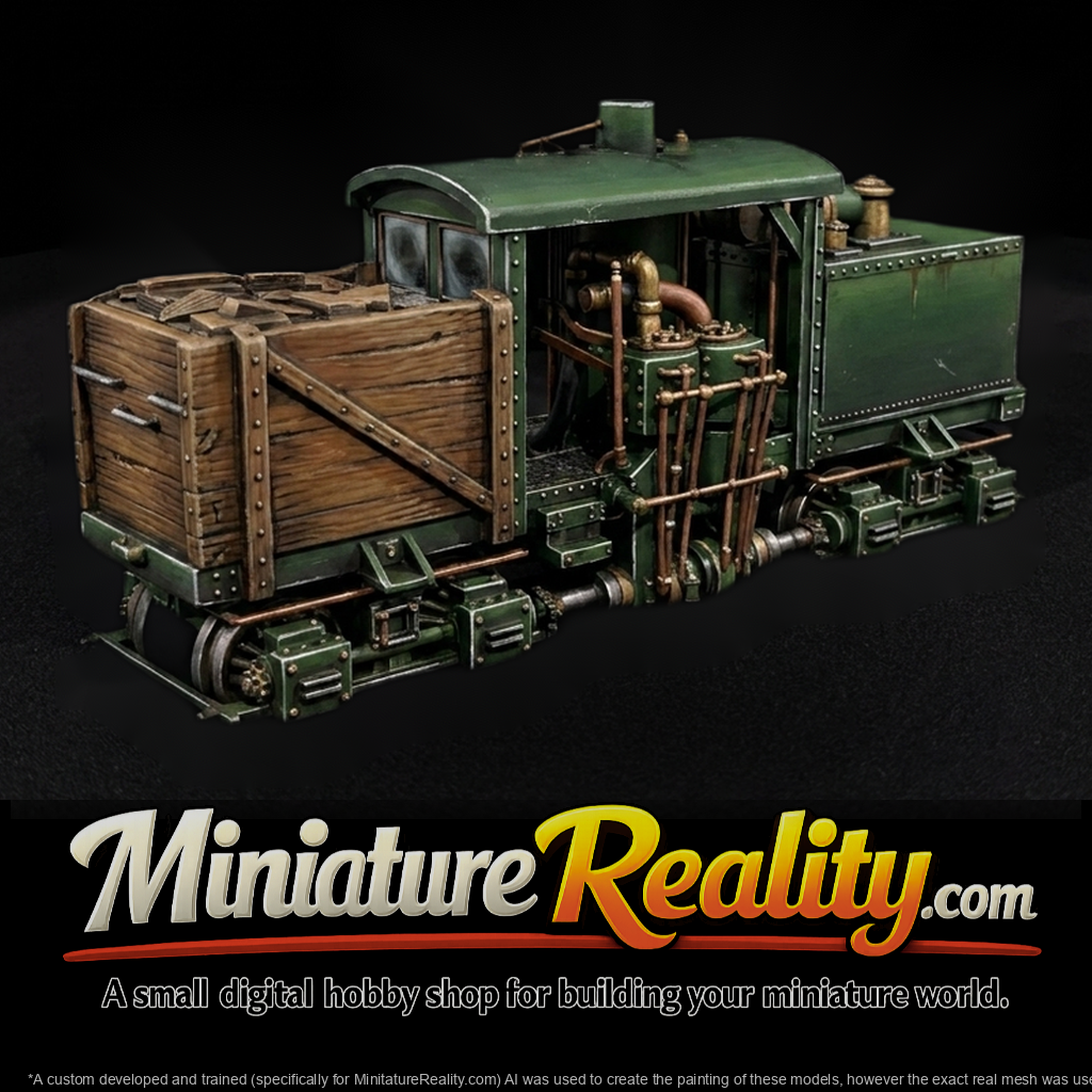 Wood-Fired Steam Locomotive & Tender