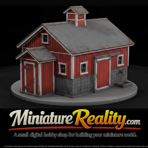 Farm Milk House with Roof Cupola