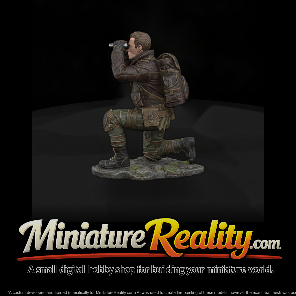Wasteland Road Scout with Binoculars