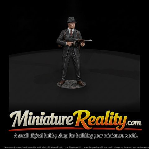 Crm 025 1920S Mobster Tommy Gunner