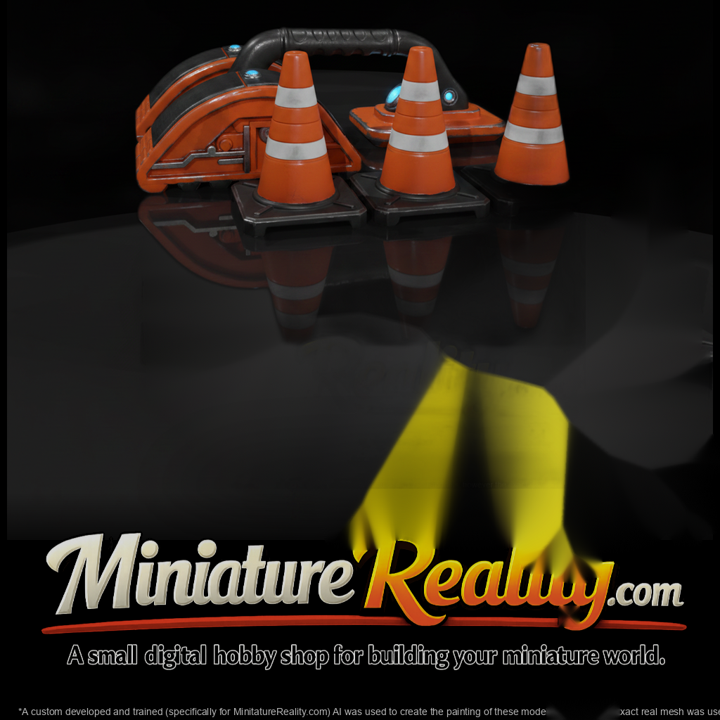 Airport Wheel Chocks and Cones Set