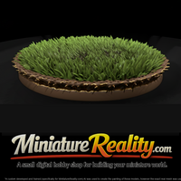 Round Grass Tuft Terrain Base — thumbnail 1