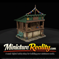 Fireworks Stand miniature, three-quarter view — thumbnail 3