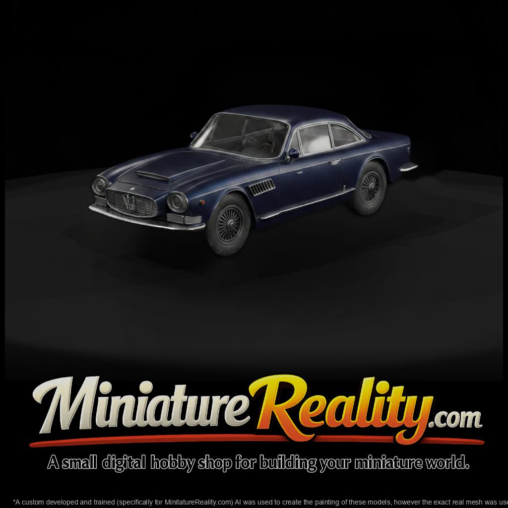 Matte Shaded Classic Maserati Gt Coupe 3D Model I9
