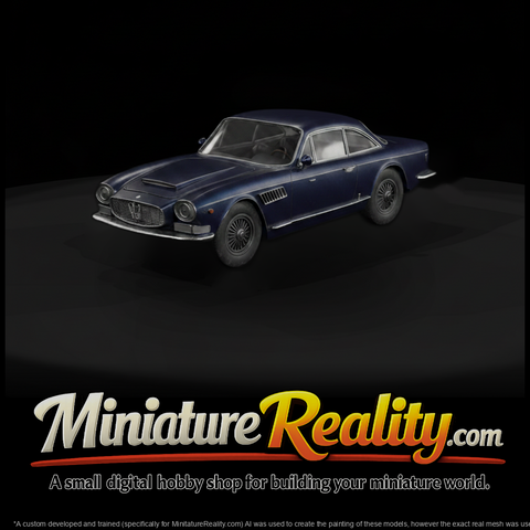 Matte Shaded Classic Maserati Gt Coupe 3D Model I9