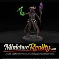 Tiefling Warlock with Crystal Staff — thumbnail 1