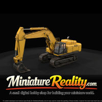 Komatsu PC800 Excavator miniature, three-quarter view — thumbnail 3