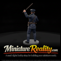 1920s City Policeman Raising a Baton — thumbnail 1