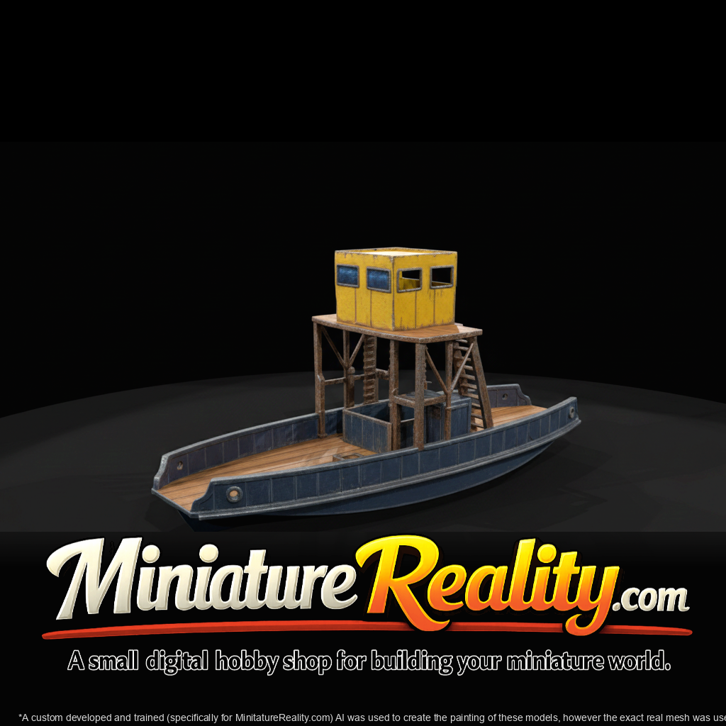 Modular Ship Interior miniature, three-quarter view