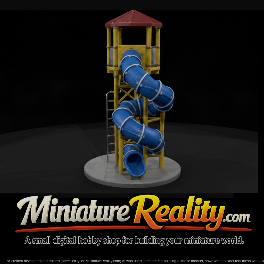 Playground Spiral Tube Slide Tower