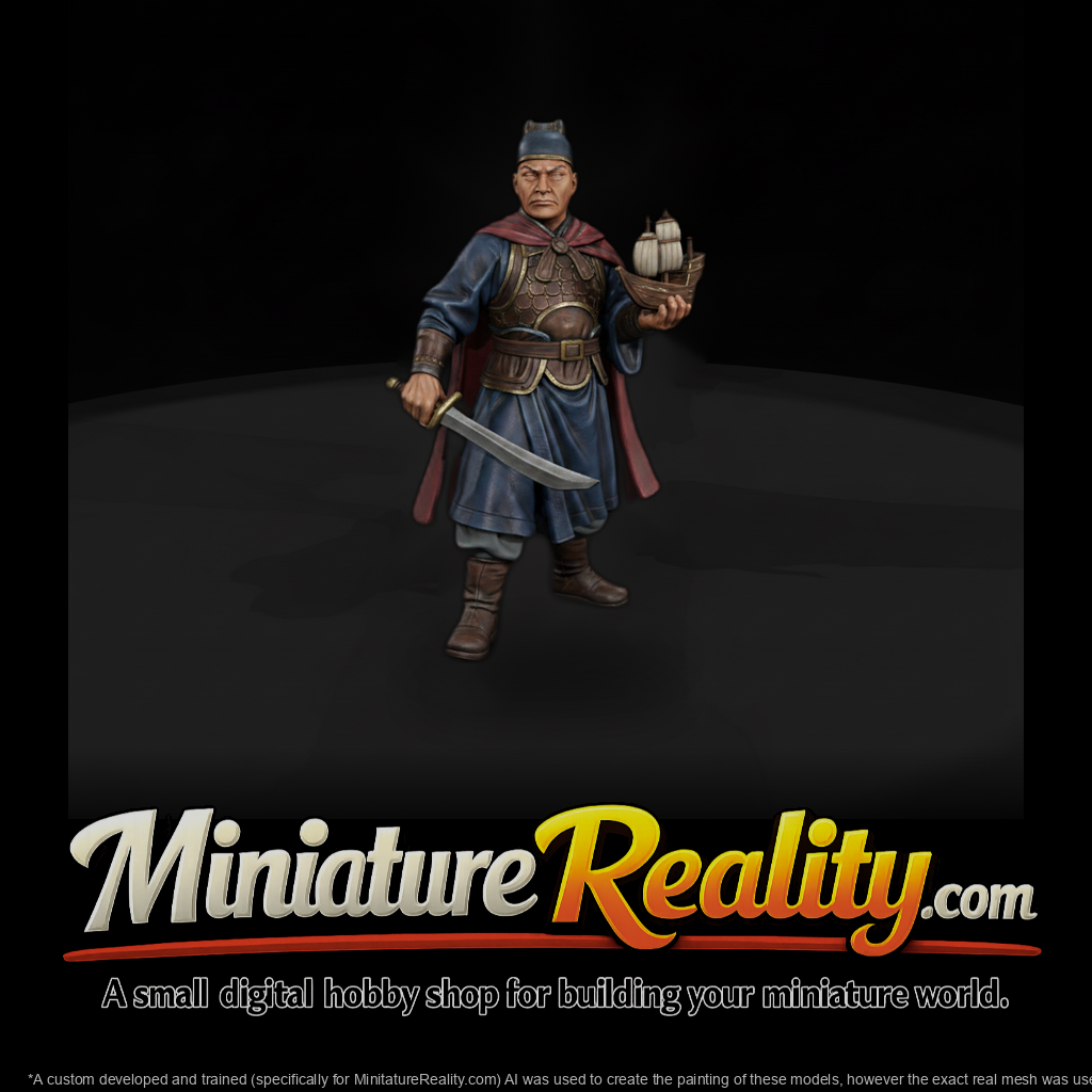 Hist 0087 Historical Zheng He Miniature Figure