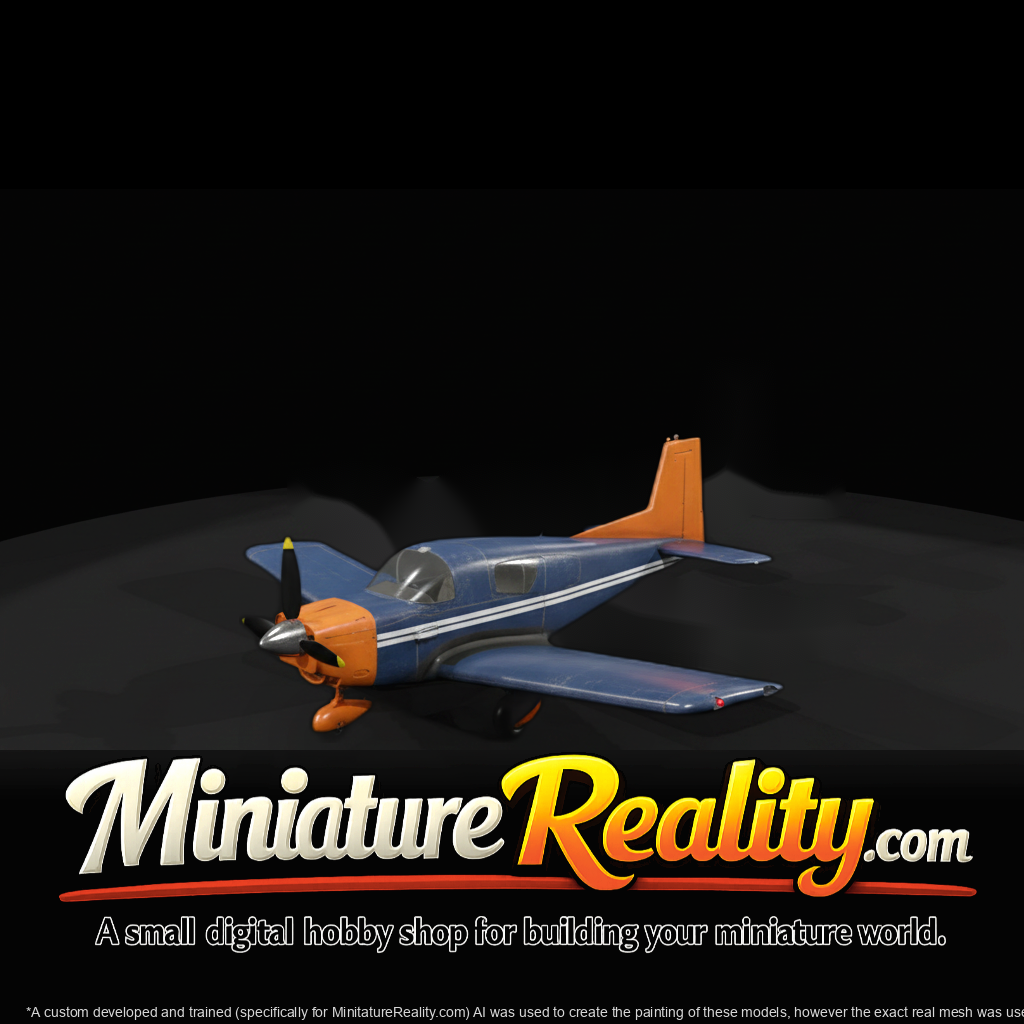 Grumman Cheetah (1979) miniature, three-quarter view