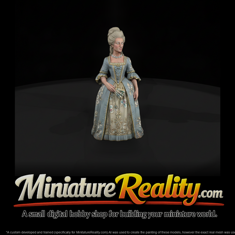 Hist 0198 Historical Marie Antoinette Miniature Fi