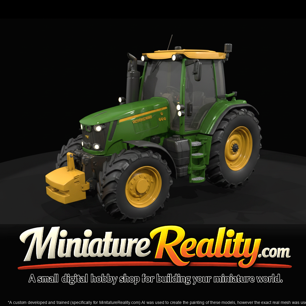 2015 Massey Ferguson 7618 Tractor miniature, three-quarter view