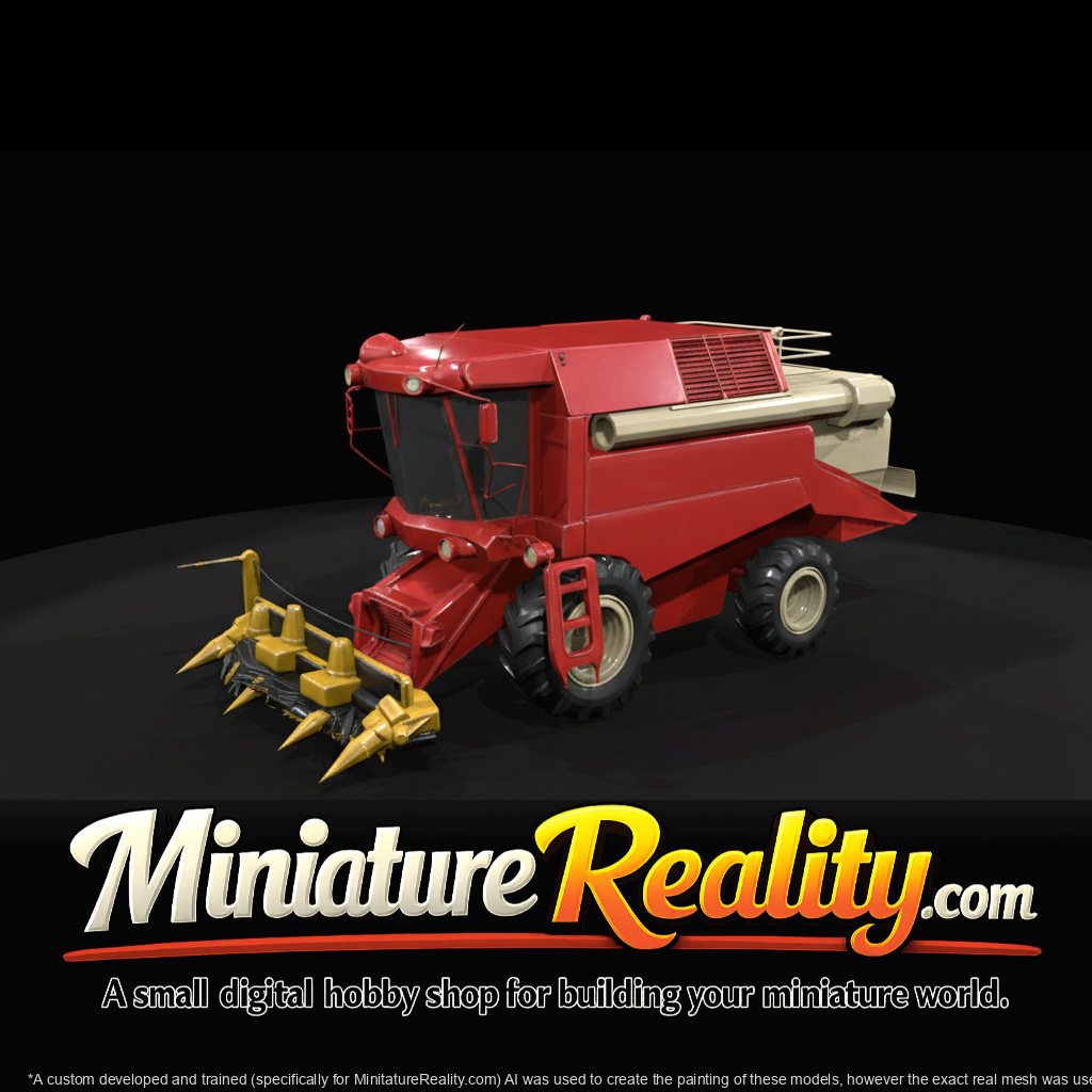 Advanced Grain Harvester miniature, three-quarter view