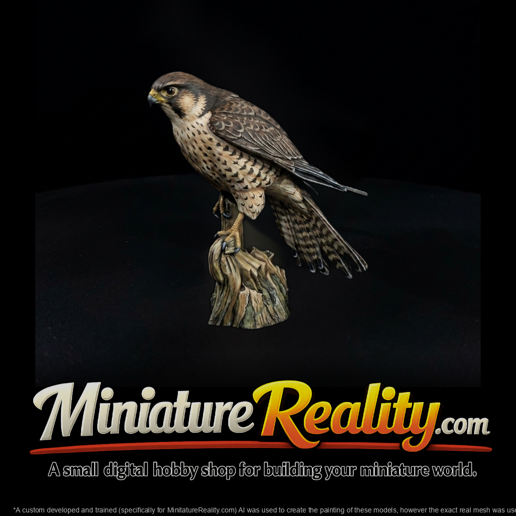 realistic-falcon-miniature-perched-107741