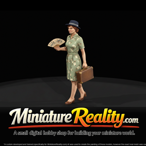 passengers-with-luggage-waiting-1950s-housewife