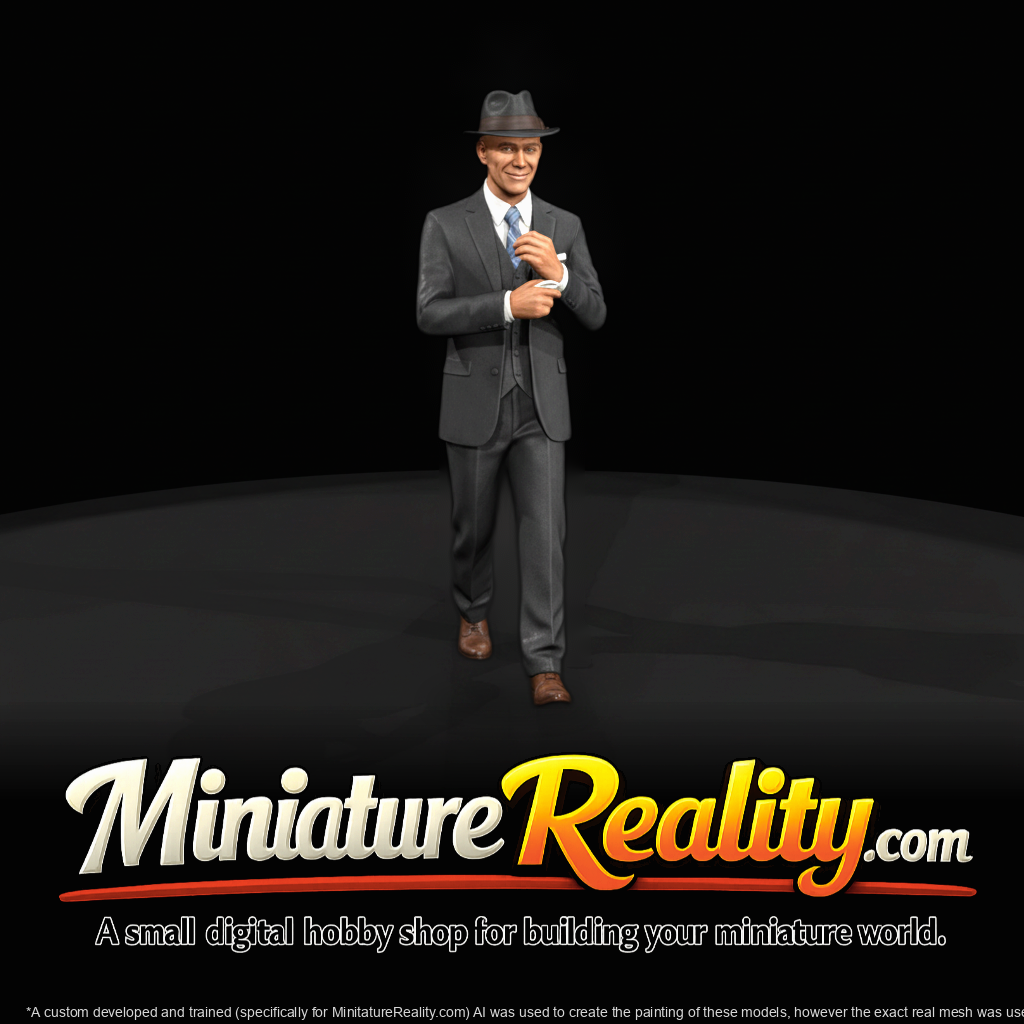 Dapper Gentleman — 1940s Standing Figure