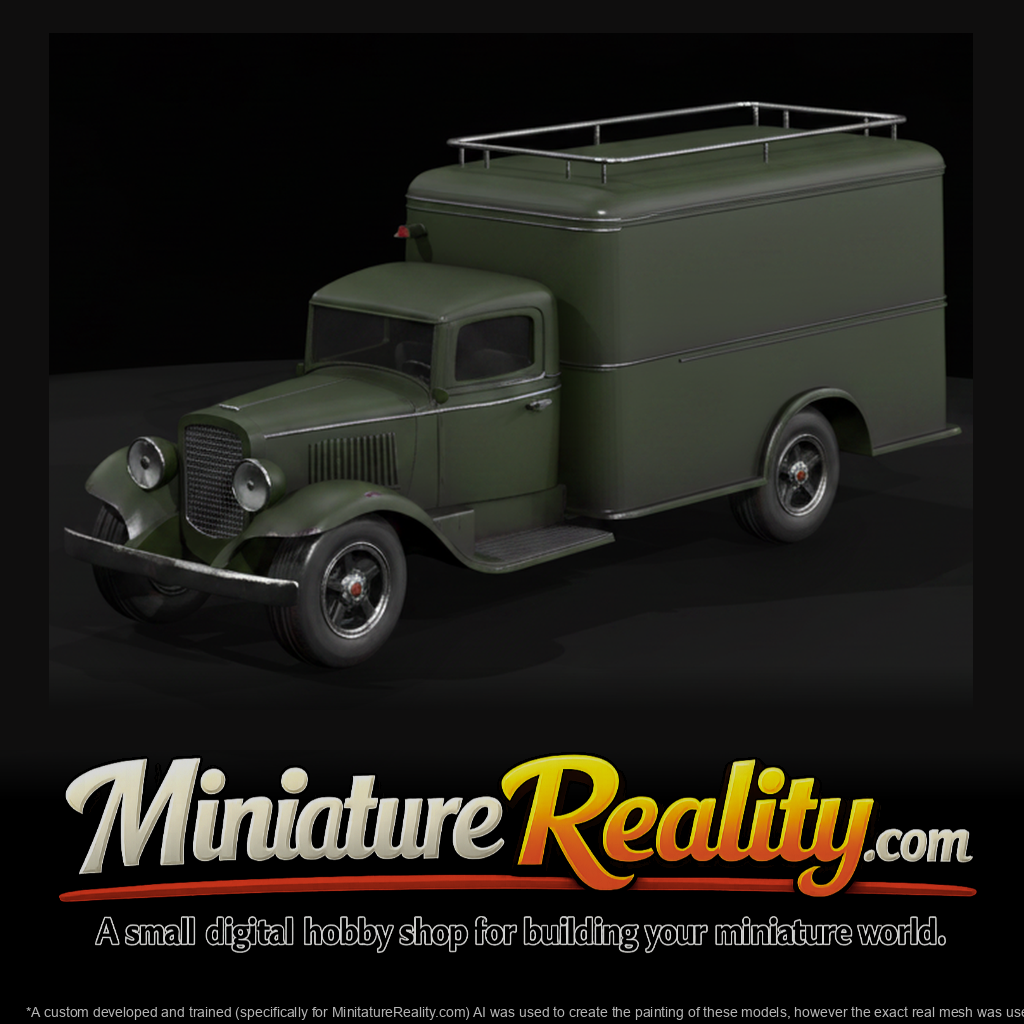 Vintage Box Delivery Truck