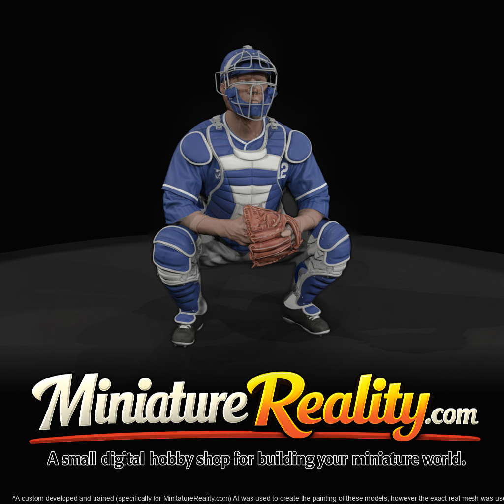 1930s Baseball Catcher Figure