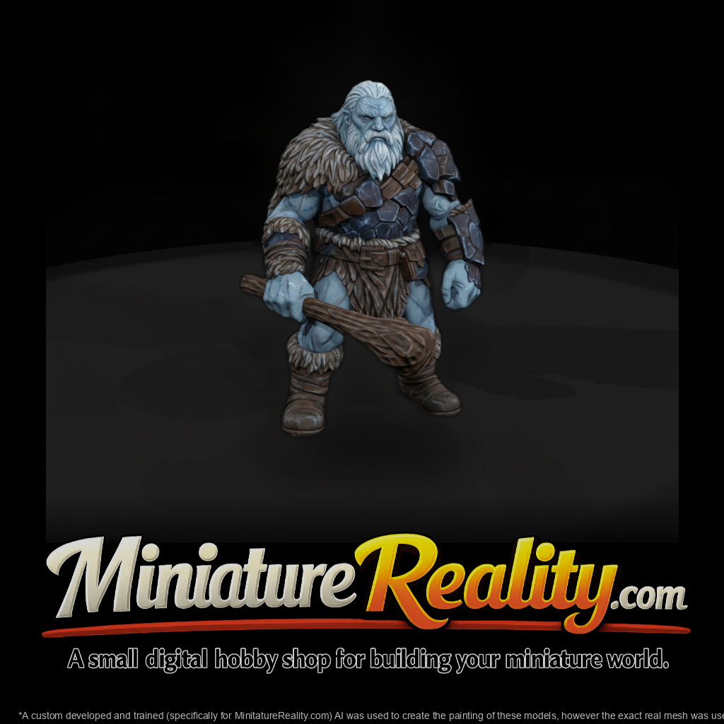 Myth 0332 Mythology Frost Giant Warrior Miniature
