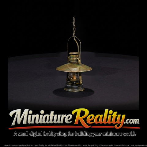 vintage-hanging-kerosene-lantern-with-reflector-ho-scale-miniature-770838
