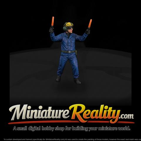 Mod Navy 021 Modern U S Navy Aircraft Handler Figu