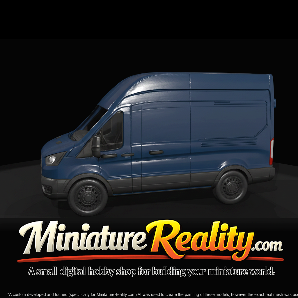 Compact Cargo Van miniature, three-quarter view