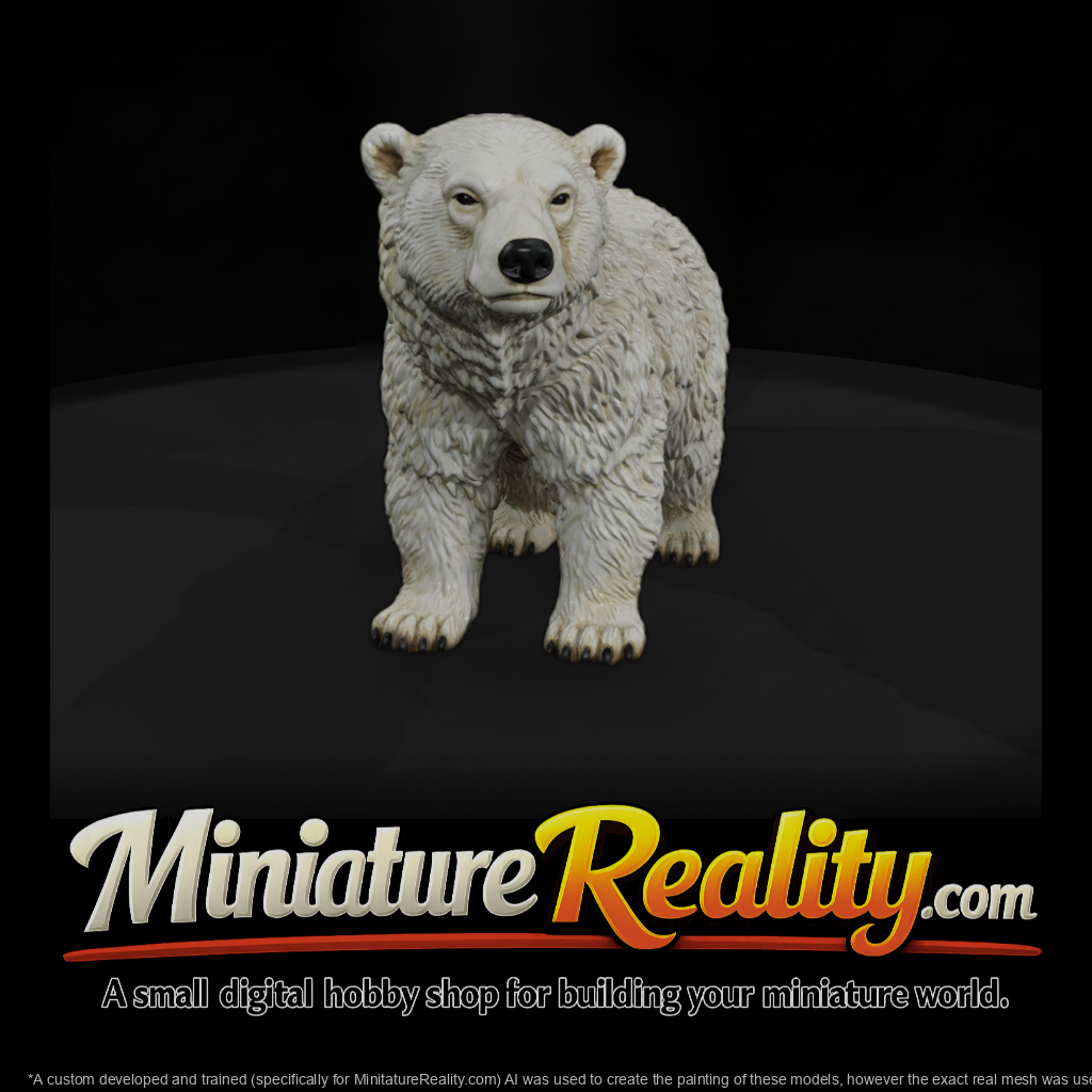 Young Polar Bear Standing