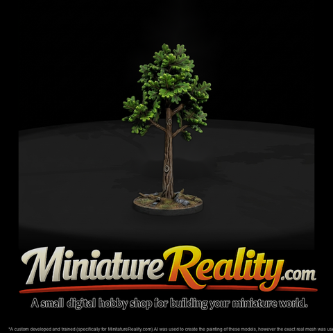 Stylized Oak Tree