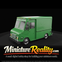 1985 Grumman Olson Kurbmaster Step Van miniature, three-quarter view — thumbnail 3
