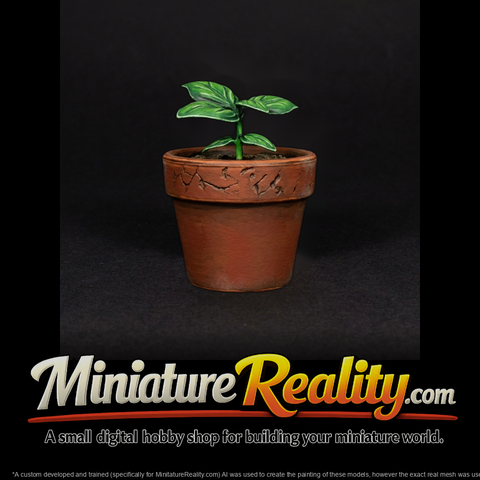Sculpted Potted Plant