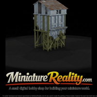 Wooden Loading Tower miniature, three-quarter view — thumbnail 1