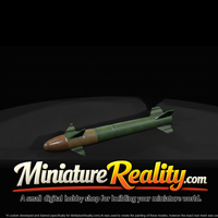 Sidewinder Air-To-Air Missile miniature, three-quarter view — thumbnail 2