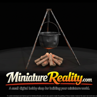 Campfire Cooking Pot miniature, three-quarter view — thumbnail 3