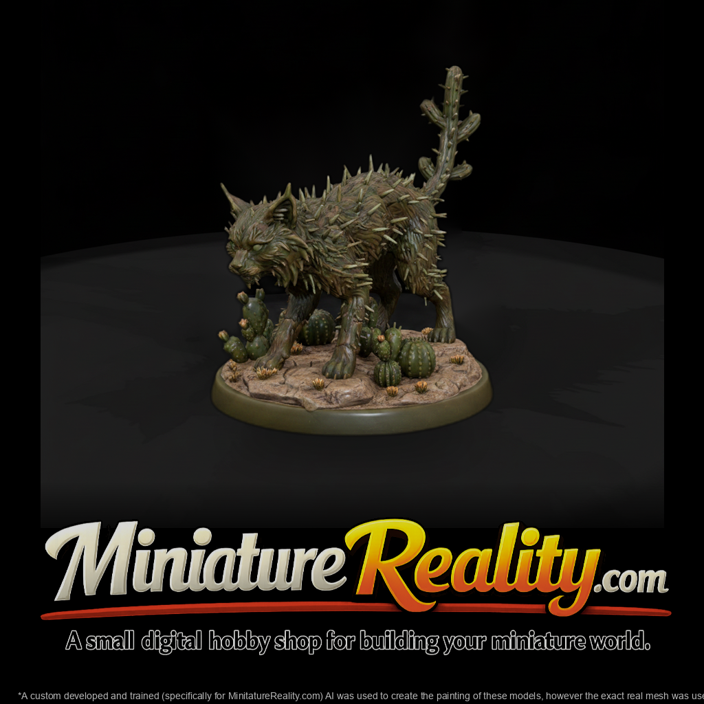 Cactus Cat Desert Myth Beast