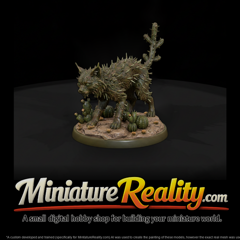 Cactus Cat Desert Myth Beast