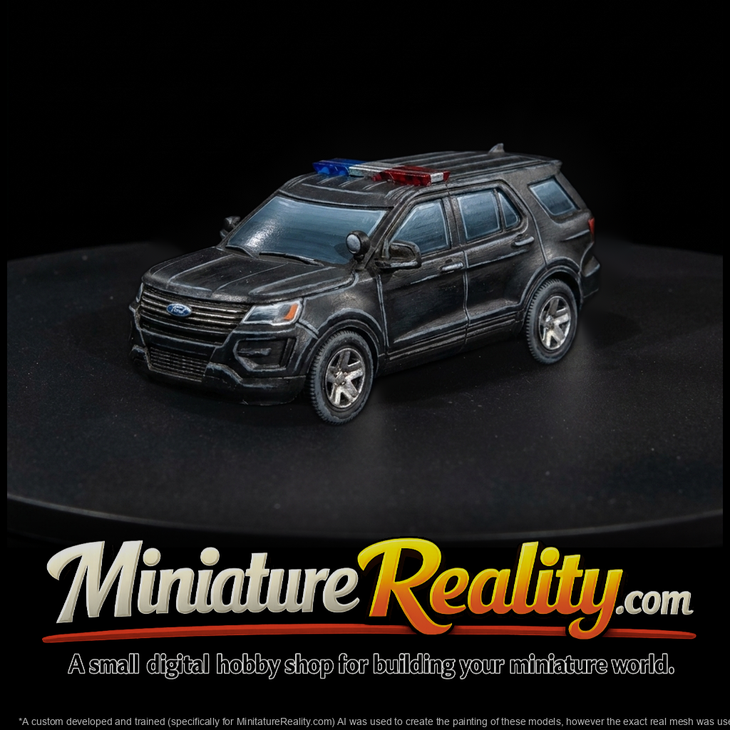 police-suv-ford-style-diorama-vehicle-ho-1-87-compatible-328538