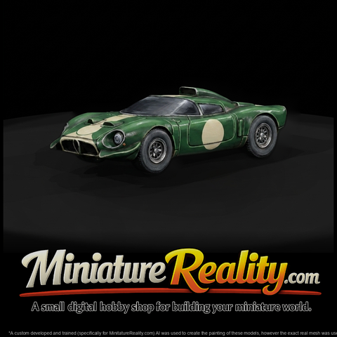 Classic Vintage Racing Sports Car