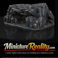 Dark Rock Outcrop With Cave Mouth — thumbnail 1