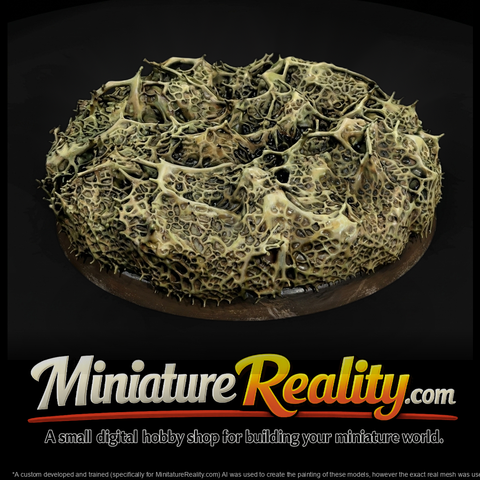 Stylized Tangled Lichen Wargame Base