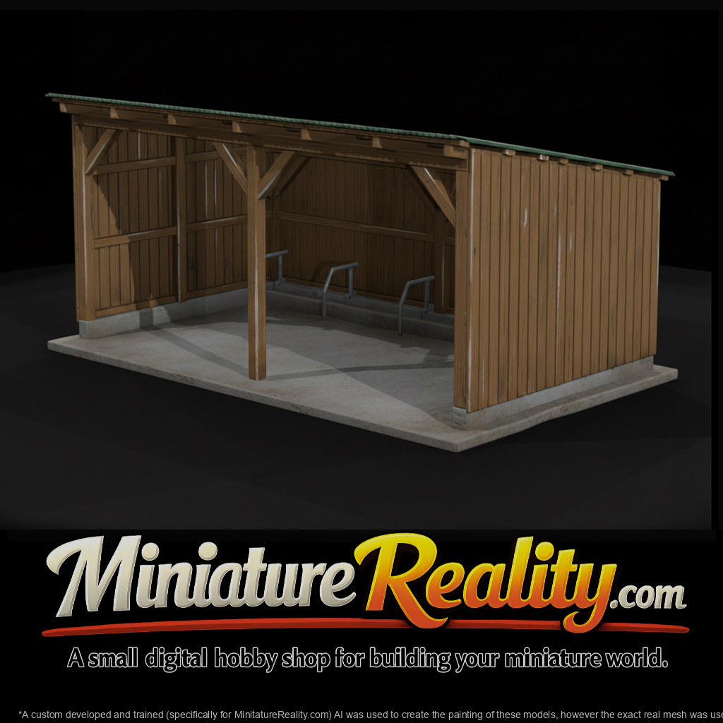 Open-Front Livestock Loafing Shed