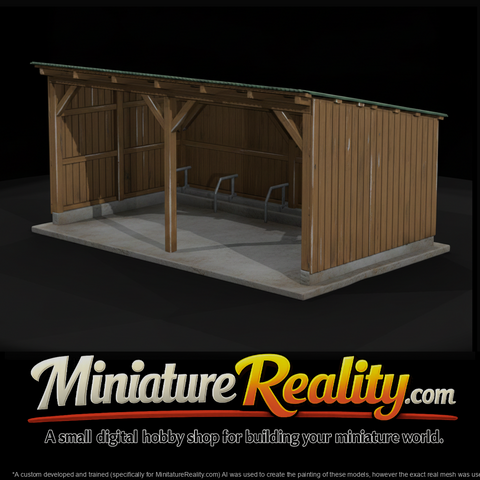 Open-Front Livestock Loafing Shed