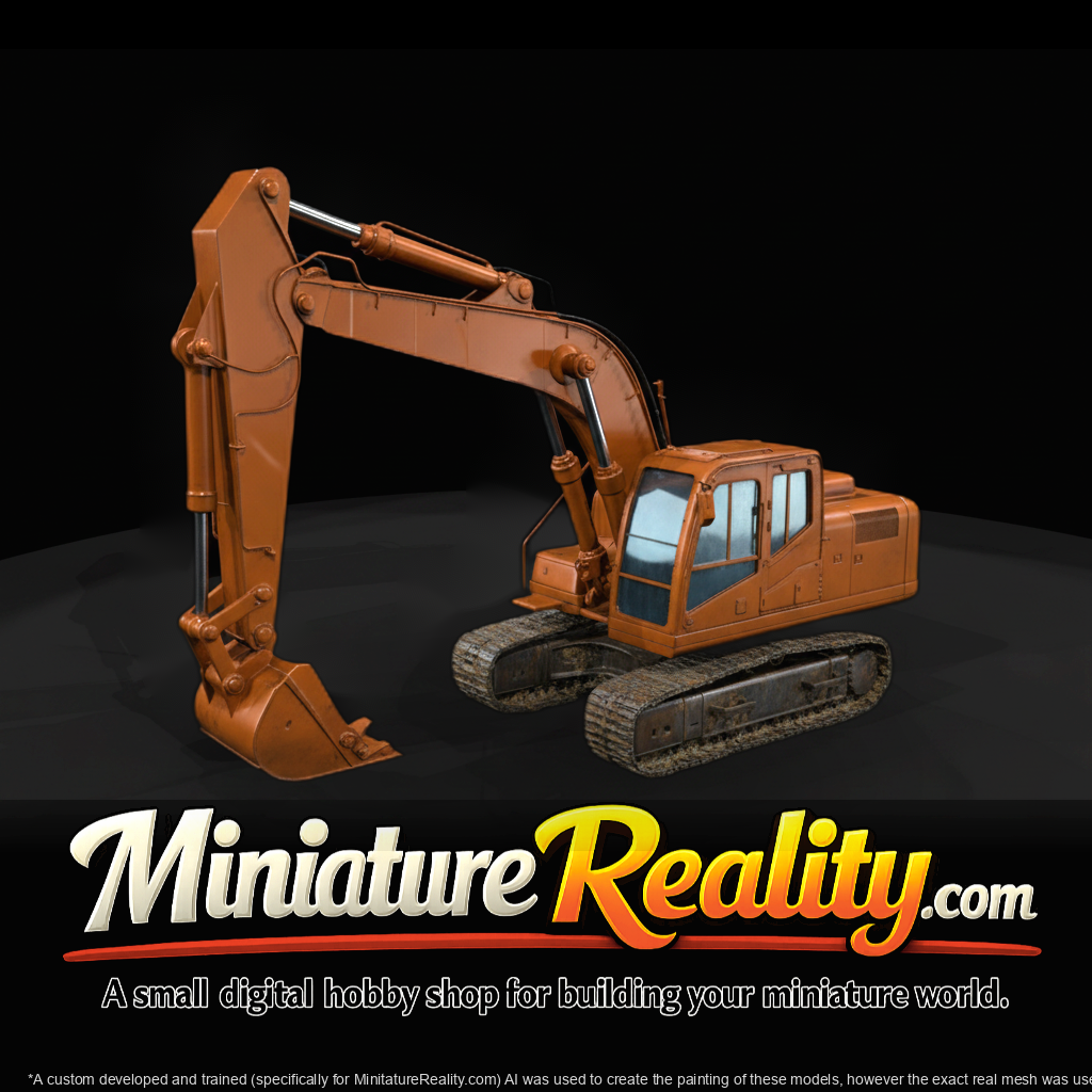 Komatsu PC210 LC-8M0 Excavator miniature, three-quarter view