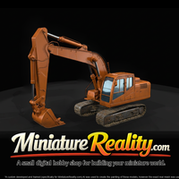 Komatsu PC210 LC-8M0 Excavator miniature, three-quarter view — thumbnail 3