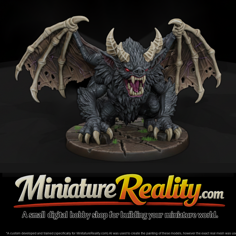 Horned Cave Bat Fantasy Gaming