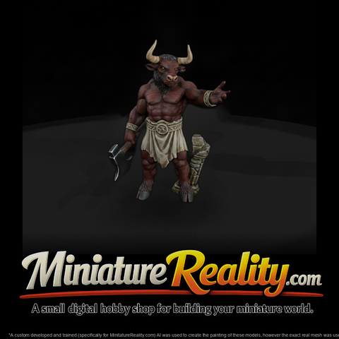Myth 0283 Mythology Minotaur Miniature Figure