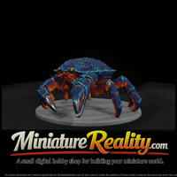 Stylized Fantasy Giant Crab miniature, three-quarter view — thumbnail 1