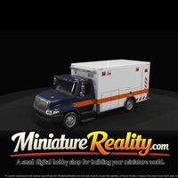 2014 International DuraStar Ambulance miniature, three-quarter view — thumbnail 2