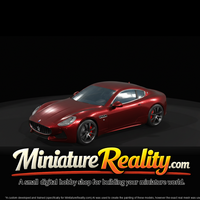 Maserati GranTurismo Folgore miniature, three-quarter view — thumbnail 3